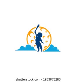 Kids Dream logo design vector illustration, Creative Dream kids logo design concept template, symbols icons