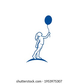 Kids Dream Logo Design Vektorgrafik, Creative Dream Children Logo Design Design-Design-Vorlage, Symbole Symbole
