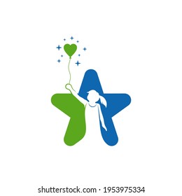 Diseño del logotipo de Kids Dream ilustración vectorial, plantilla de diseño del logotipo de los niños de Soam Creativo, iconos de símbolos