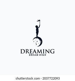 kids dream logo design vector