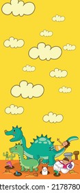 kids dreams vertical illustrations school student cartoon school gate learning