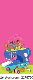 kids dreams vertical illustrations school student cartoon school gate learning