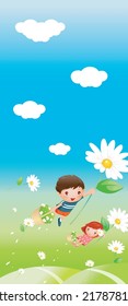 kids dreams vertical illustrations school student cartoon school gate learning