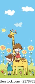 kids dreams vertical illustrations school student cartoon school gate learning