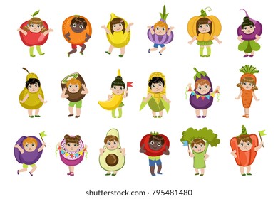 Kids Dressed As Vegetables