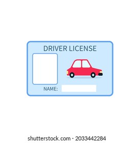 Kids Driving License Template. Clipart Image