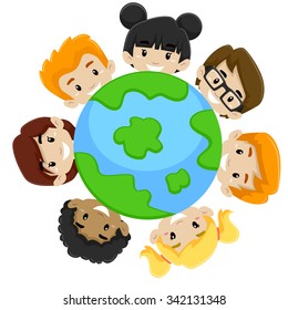 Kids earth diversity