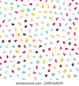 Kinder Bildung Alphabet Muster Hintergrund Design.