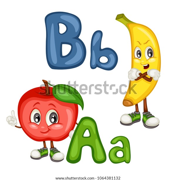 Kids Education Card Letter Letter B Stock Vector (Royalty Free) 1064381132