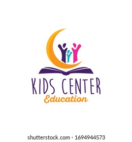 Kids Education Logo Design Vector Template