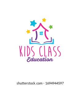Kids Education Logo Design Vector Template