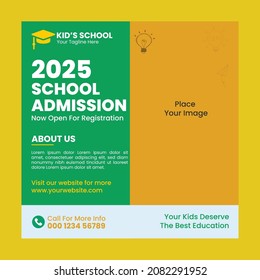 Kids Education Social Media Instagram Post Banner Template