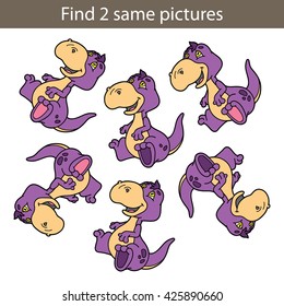Kids educational game.Vector illustration of kids puzzle educational game for preschool children