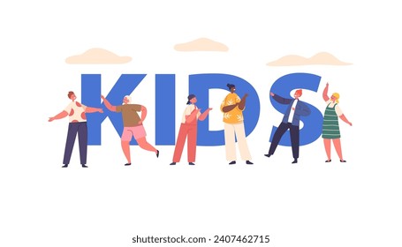 Kids, Energetic, Imaginative, And Playful Boys and Girls Characters, Filled With Curiosity, Joy, And Innocence, Poster