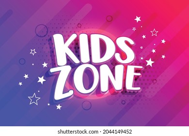 kids entertainment zone background design