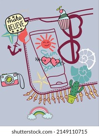 KIDS FASHION DESIGNS GRAPHICS AND ALL OVER PRINT FOR KIDS TEXTILE AND NURSERY AREA USAGE VECTOR
