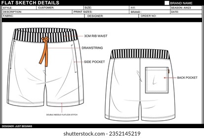 ESPECTÁCULO TÉCNICO DEL DIBUJO DE LA MODA DE LOS NIÑOS MODA CORTA PLANA DE LA MODA