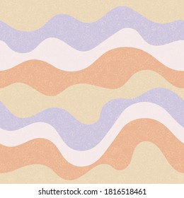 Kids fashion wavy seamless pattern. Marine waves ripple doodle vector. Cute wavy stripes childish fabric print. Creative leaner ribbons circus pattern. Geometric texture design.