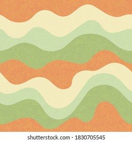 Kids fashion wavy seamless pattern. Nautical waves ripple doodle vector. Summer wavy stripes childish textile print. Trendy leaner ribbons candy pattern. Geometric texture design.