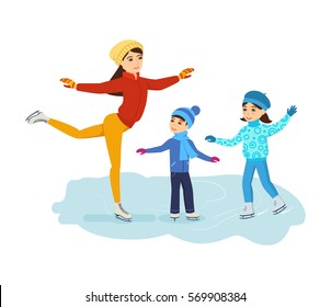 9,887 Ice skating girls Stock Illustrations, Images & Vectors ...