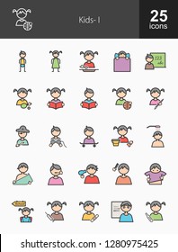 Kids Filled Icons