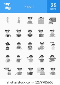 Kids Flat Icons