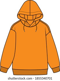 kids flat sketch sweatshirt design.