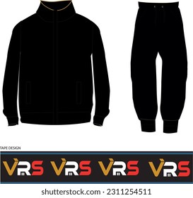 kids fleece sets sweatshirt and jogger template 