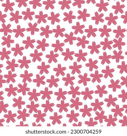 Kids floral pattern. Cute seamless repeat pattern design for babies clothing fabric. Pastel color background vector illustration. Abstract print 