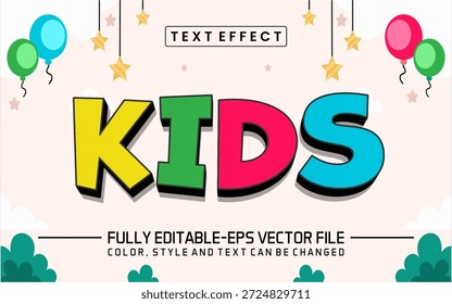 Kinderschriftart Texteffekt bearbeitbar