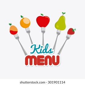 Kids food design, vector illustration eps 10.