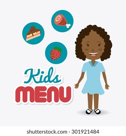Kids food design, vector illustration eps 10.