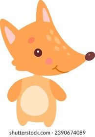 Kids Fox Toy Vector Illustration