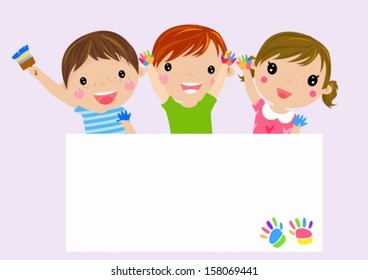 Kids and frame