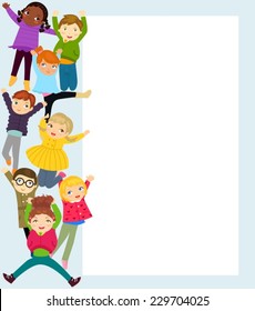 Kids and frame