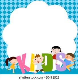kids and frame