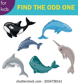 Kids game find the odd one