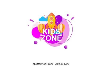 Vector de icono plano de zona de juego para niños