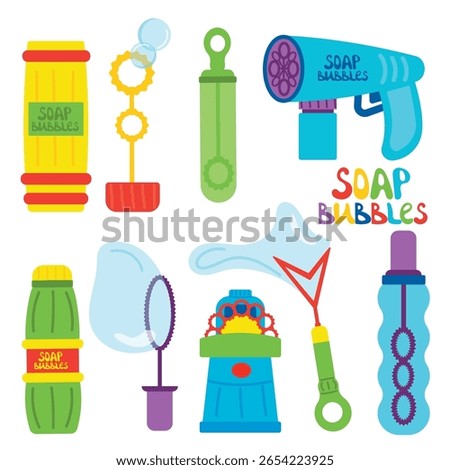 Kids games with soap bubbles. soap bubble generators for parties and kids games, fun