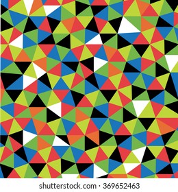 Kids geometric pattern. Pop art polygons.