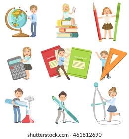 Kids With Giant School Attributes