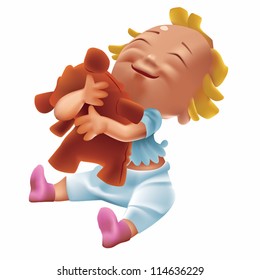 Kids and Gifts 05. Simple Gradient Mesh, EPS 10 illustration.