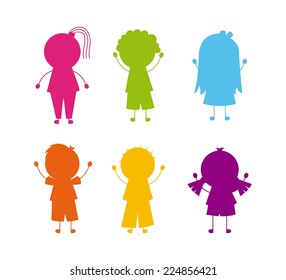 kids graphic design , vector illustration