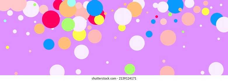 Kids Green Indigo Yellow Rainbow Purple Illustration. White Dark Pink Multicolor Children Pattern. Violet Red Color Bright Pastel Wallpaper. Circles Beige Bordo Play Blue Vibrant Composition.