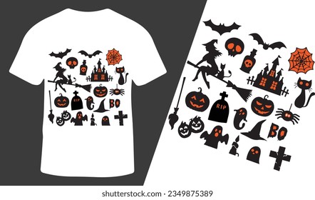Kids Halloween Shirt - Toddler Halloween T-Shirt Design, Vector Illustration.
