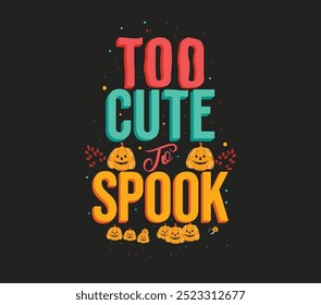 Kids Halloween TShirt Typography Design
