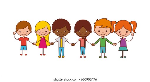 Kids Happy Illustration Stock Vector (Royalty Free) 660902476