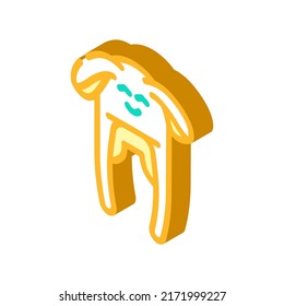 kids hat isometric icon vector. kids hat sign. isolated symbol illustration