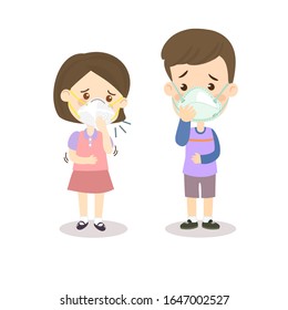 Los niños tienen un vector de tos