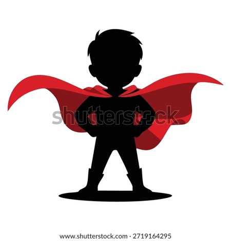 Kids hero vector logo template design using human symbol suitable for children branding playful identity fun educational themes and kid friendly concept
